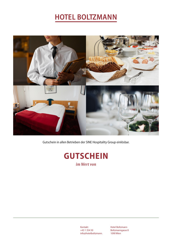 Wertgutschein - Hotel Boltzmann